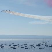 The Red Arrows at Bournemouth Air Festival 2023