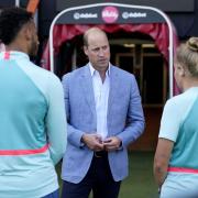 Prince William at the Vitality Stadium