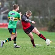 Grant Hancox (right) made two conversions