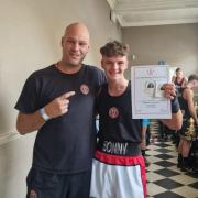 Dan Scott, coach at Parkstone ABC, and Sonny Lindsay