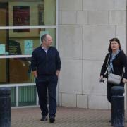 Ian and Tracy Farwell leaving Bournemouth Crown Court on December 13