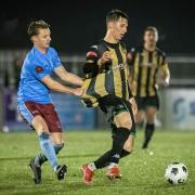 Marcus Daws, right, has signed for Dorchester Town from Luton Town