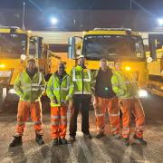 Cllr Ray Bryan was out visiting a gritting crew in Dorset with their new gritter vehicle