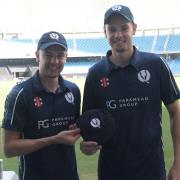 Bradley and Scott Currie made their ODI debuts for Scotland