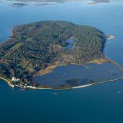 Brownsea Island aerial shot