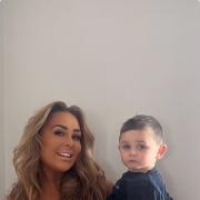 Teagan Maddocks and her son