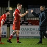 Harvey Wright (centre) came in for specific praise from manager Steve Tulyl