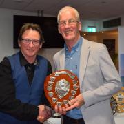 Charlie Chapman presented by Steve Porter for the largest specimen ray of the year an undulate ray of 20lb 4oz