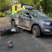 Motorbike crash in Holt, Dorset