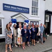 The opening of Fred. Olsen Travel Agents in Ringwood