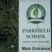 Parkfield School sign