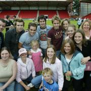 bSimon11 - pic by Richard Crease - Record attempt at Simon Says at Fitness first stadium - band D Side with young fans