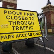 Poole Park Whitecliff gates closed