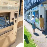 Ticket machine at Weymouth was closed, and queues formed outside Rowlands Pharmacy