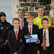 Each student at the session was given a tablet to explore different road-based cycling scenarios