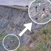 Teens climbing dangerous West Bay cliffs