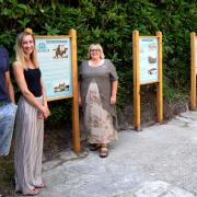 Matthew Jones, the owner of The Blue Pool and Furzebrook Estate, with The Blue Pool's Marketing and Membership Manager, Sian Hedger and General Manager, Carolyn Snook alongside the