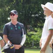 Paul Lawrence, centre, is 'confident' of victory despite a much changed side.