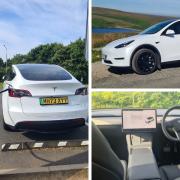 A selection of images of the Tesla Model Y long range