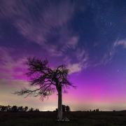 Hang captured the shower at the northern lights in  the New Forest.