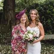 Jenny Howard with her stepmother Sarah on her wedding day in May 2024