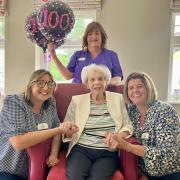 Edna turned 100 at St Ives House care home in Ringwood