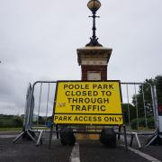 Poole Park Whitecliff gates closed Image: Daily Echo