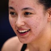 Alice Tai after swimming in the Women's 400m Freestyle Para final on day four of the 2024 British Swimming Championships at the London Aquatics Centre, London. Picture date: Friday April 5, 2024.