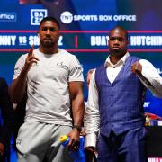 Anthony Joshua (left) and Daniel Dubois (right) clash at Wembley on Saturday (Jordan Pettitt/PA)