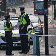 Police cordon the the Triangle area of Bournemouth town centre