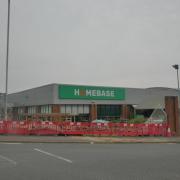 The Homebase store at Branksome on Sunday morning