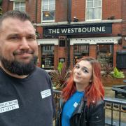 Husband and wife team Dale and Holly Harvey at The Westbourne