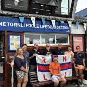 Tyler walked 630 miles to Poole lifeboat station to raise money for the charity.