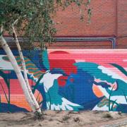 A new mural has appeared in Poole town centre.