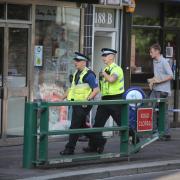 Police officers in Bournemouth town centre