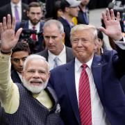 FILE – India Prime Minister Narendra Modi and then-president Donald Trump (Michael Wyke/AP)