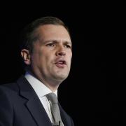 Robert Jenrick speaking at a Conservative Party leadership campaign event (PA)