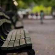 Bench stock image