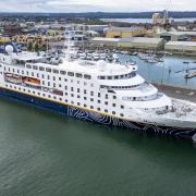 MS Hamburg at the Port of Poole on October 9, 2024