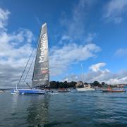 Solo sailor sets sail from Poole to train for round-the-world yacht race