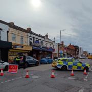 Holdenhurst Road was temporarily closed this afternoon while emergency services dealt with the incident.