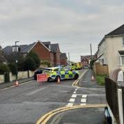 Police in Victoria Place on Wednesday, October 23