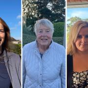 (L-R) Reverend Jo Levasier, Maggie O'Neill, Charlotte Harris