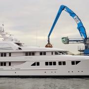 Superyacht Nectar at Poole Quay