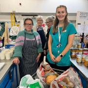 The team at Ferndown Manor volunteered at Ferndown Community Larder