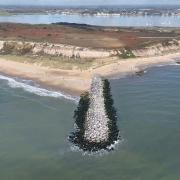 Hengistbury Head Long Groyne after the upgrade