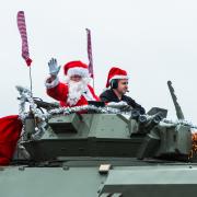 Santa is visiting the Tank Museum