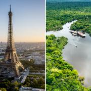 Paris and the Amazon Rainforest are two destinations Brits have travelled to because of how they feature in films