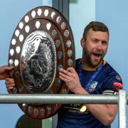 Arnold lifting the Southern League Division One South title in April