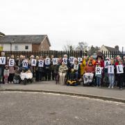 Wareham crossing protest November 2024